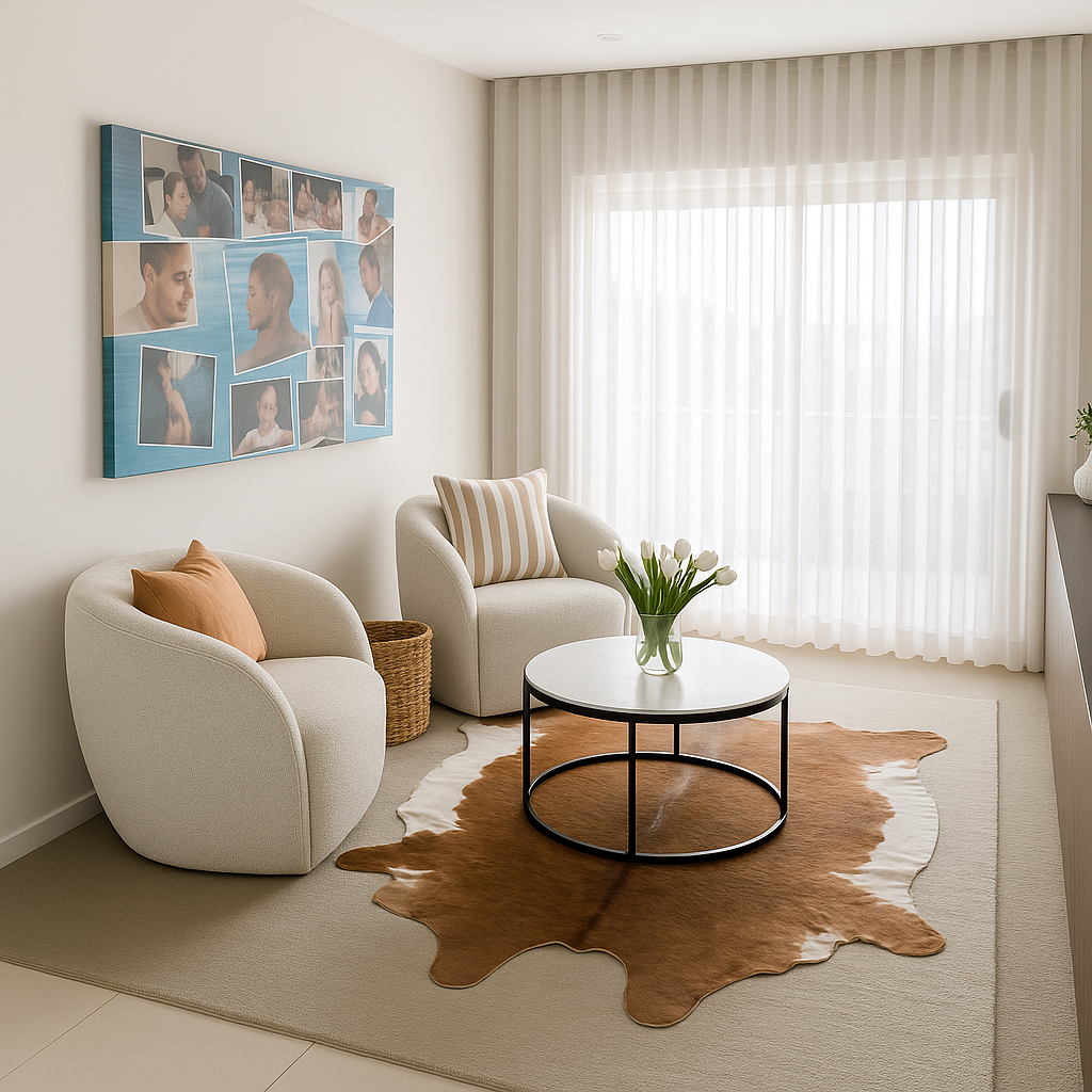 Beautifully staged kids room after AI processing